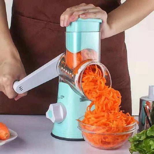 Multi color multifunctional drum type hand cranked vegetable slicer, household kitchen vegetable slicer, potato shred slicer