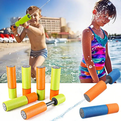 4/6pcs/Set EVA Foam Water Guns Water Blaster for Kids Shooter Portable Water Cannon Toys Children Beach Bath Room Baby Bath Toys