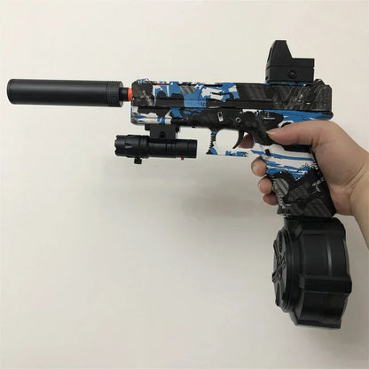 High-speed electric Toy Gun Burst Gel Ball With Orange Plug And three Magazine For Outdoor Interactive Parent-child Games