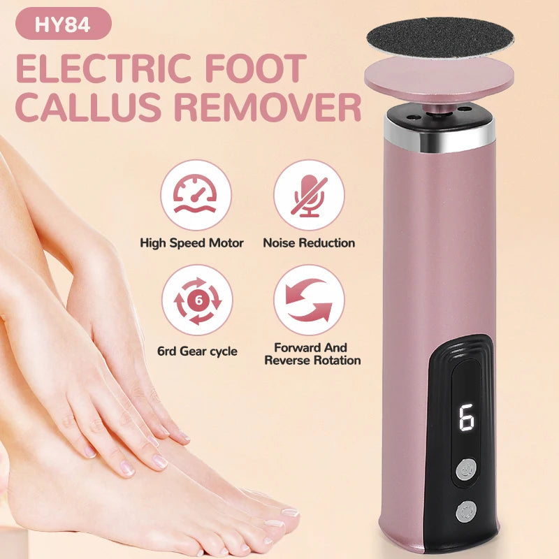 Foot Care Tool 2-in-1 Foot and Hand Electric Care Tools,Polish and Smooth,Shine Toenails Electric Callus Remover Pedicure File