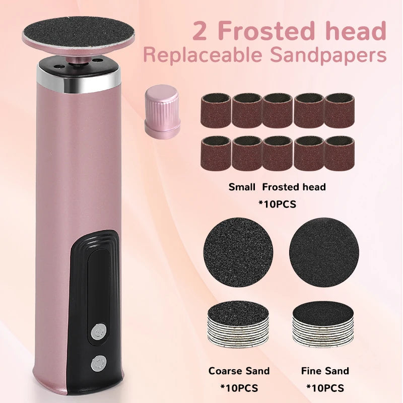 Foot Care Tool 2-in-1 Foot and Hand Electric Care Tools,Polish and Smooth,Shine Toenails Electric Callus Remover Pedicure File