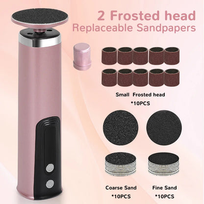 Foot Care Tool 2-in-1 Foot and Hand Electric Care Tools,Polish and Smooth,Shine Toenails Electric Callus Remover Pedicure File