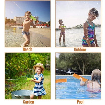 4/6pcs/Set EVA Foam Water Guns Water Blaster for Kids Shooter Portable Water Cannon Toys Children Beach Bath Room Baby Bath Toys