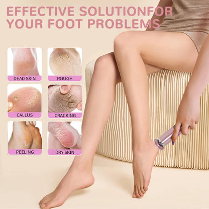 Foot Care Tool 2-in-1 Foot and Hand Electric Care Tools,Polish and Smooth,Shine Toenails Electric Callus Remover Pedicure File