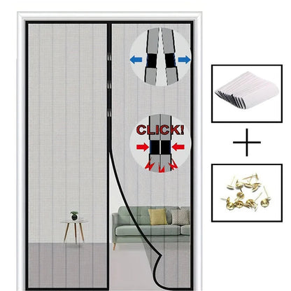 Magnetic Door Curtain Automatic Mosquito Closing Door Screen Net Anti Bug Fly Insect Partition Curtain Mesh Summer Indoor Tools